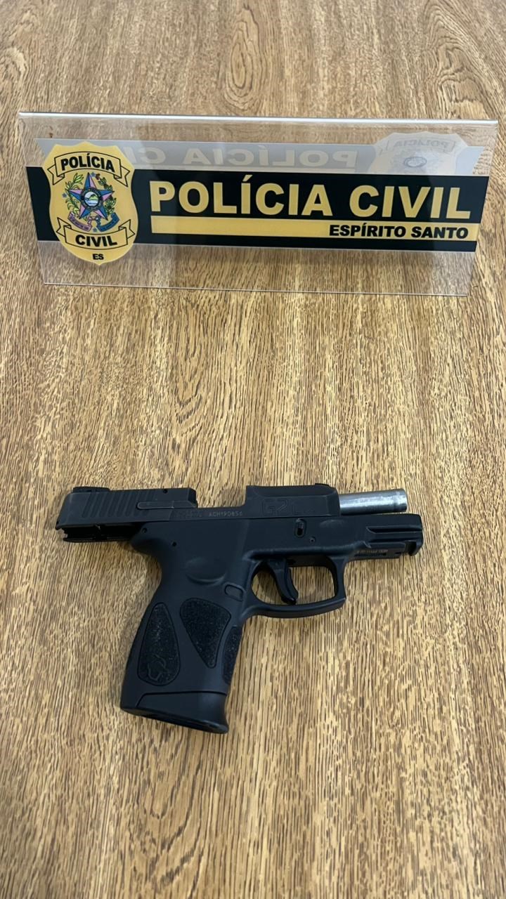Pistola utilizada em tentativa de homicídio é apreendida em Fundão