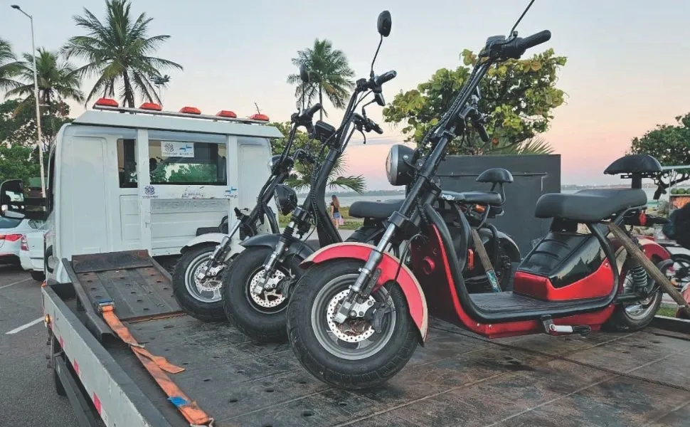Em um mês, 108 multas são aplicadas e 22 motos elétricas são aprendidas no ES