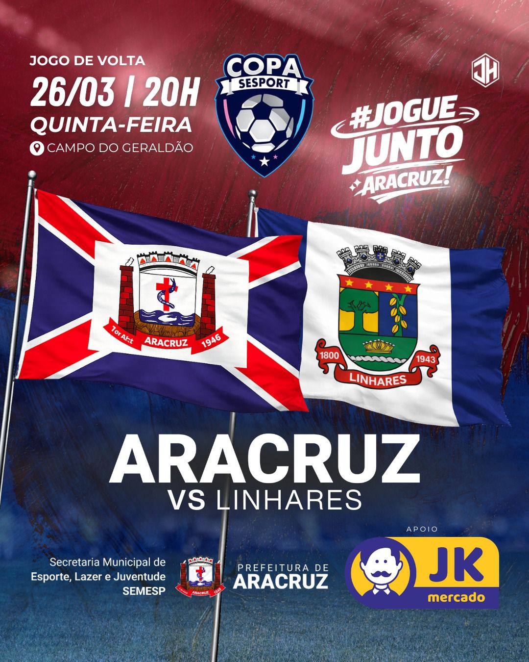 Aracruz entra em campo pela Copa Sesport, e busca reverter placar