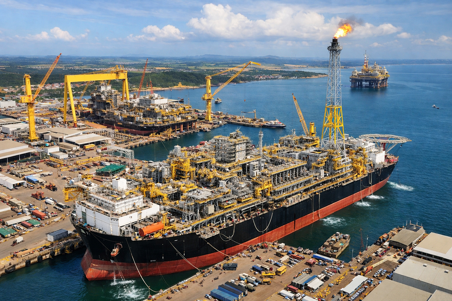 Com salários de até R$ 30 mil e 2.500 vagas abertas, estaleiro em Aracruz entra no centro de um projeto bilionário da Petrobras