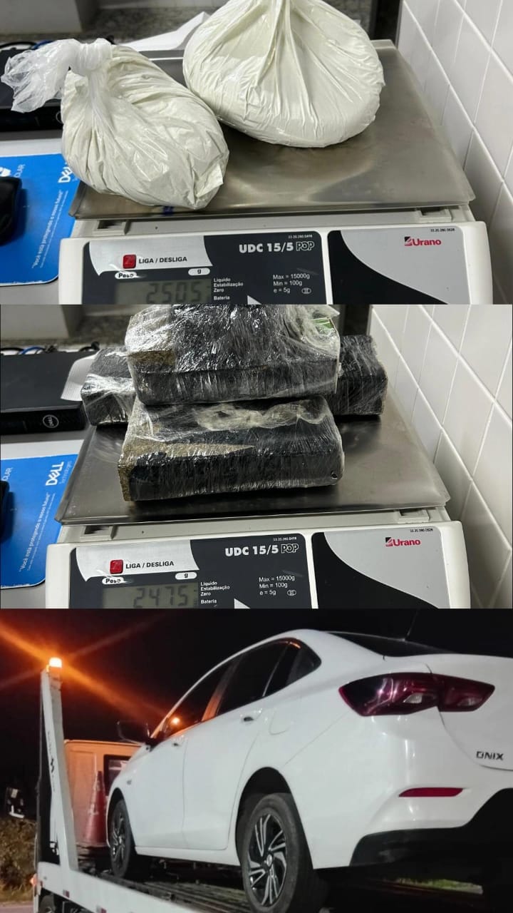 PM apreende quase 5 kg de drogas e prende suspeito durante operação na Orla de Aracruz