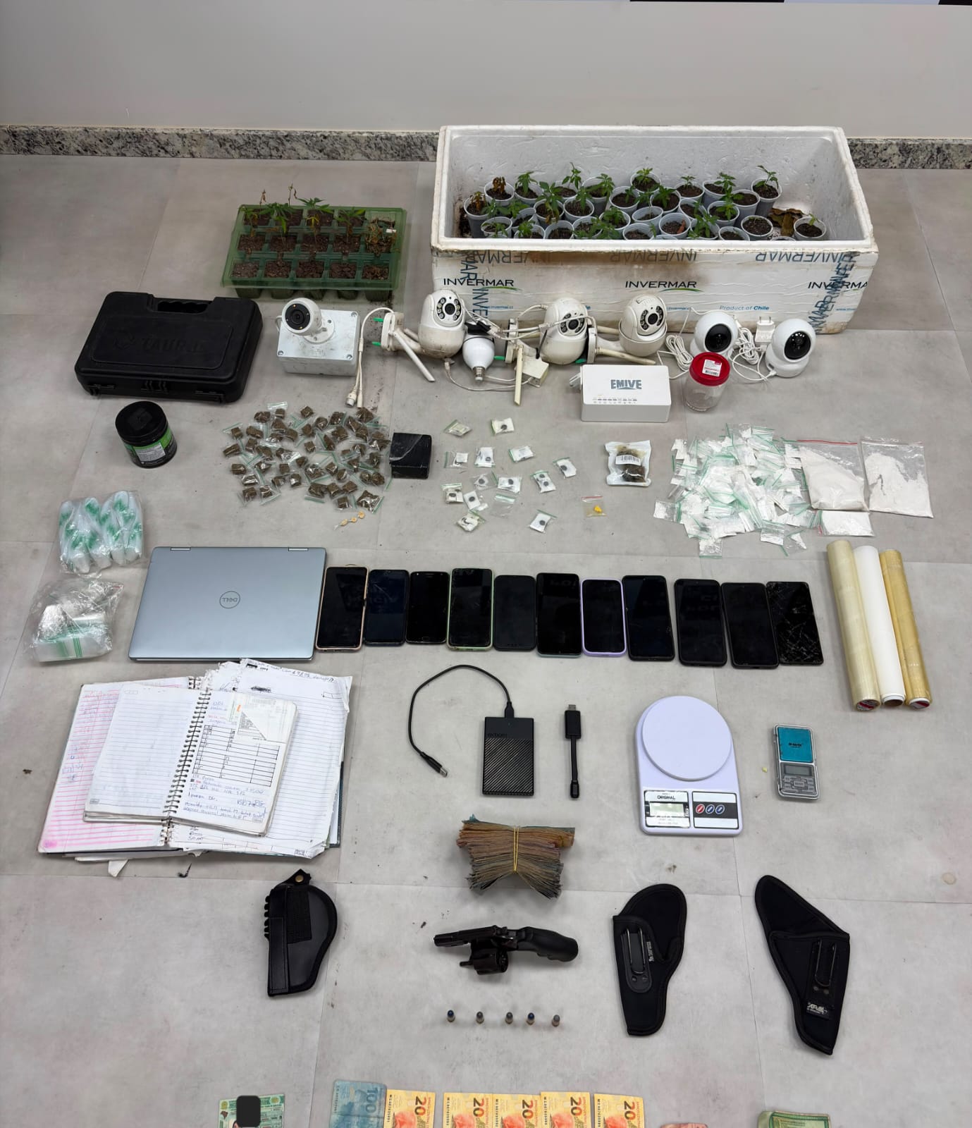 Operação da PM desarticula esquema de tráfico em Barra do Sahy e prende casal com arsenal de drogas