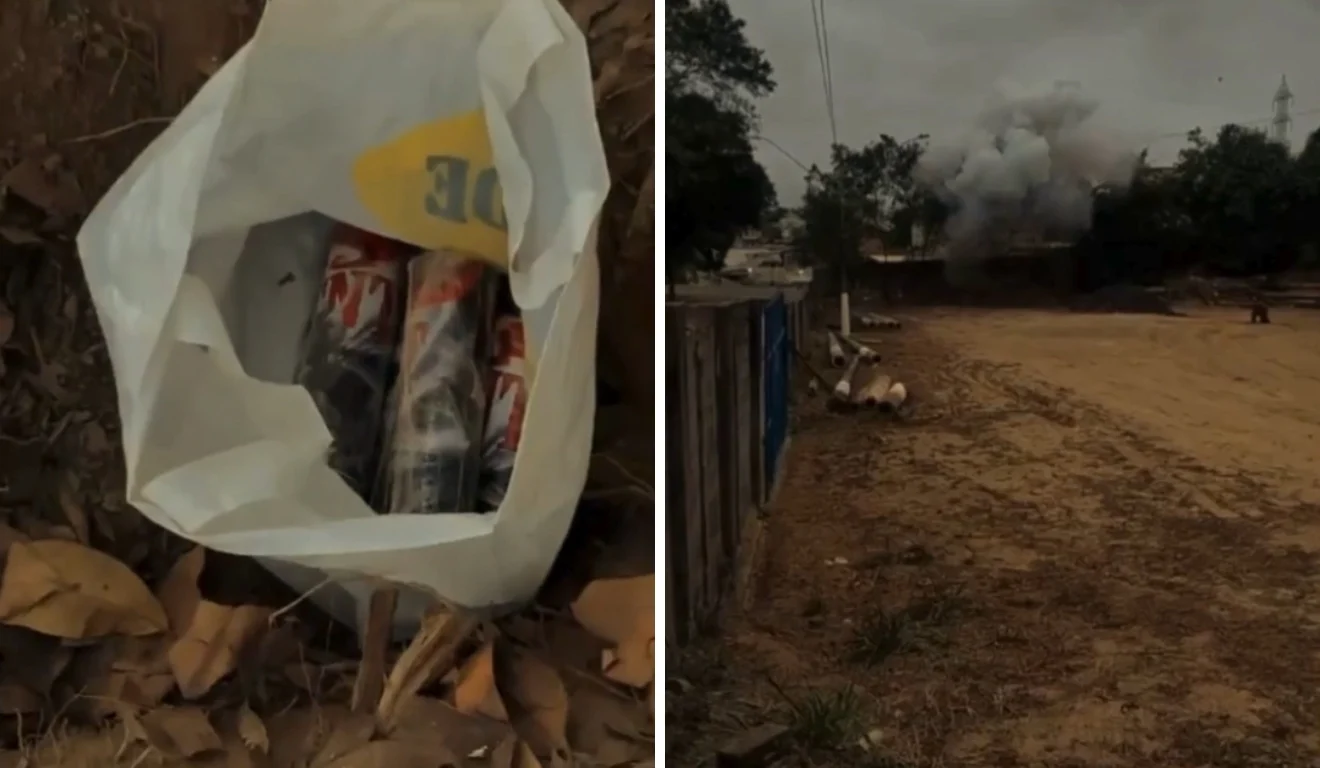Esquadrão antibombas detona explosivos encontrados no Parque de Exposições de Aracruz